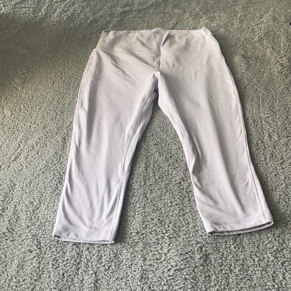 Lululemon double Align HR Crop 21" Size 14 Lavender Dew LW6BGHS-LVDW